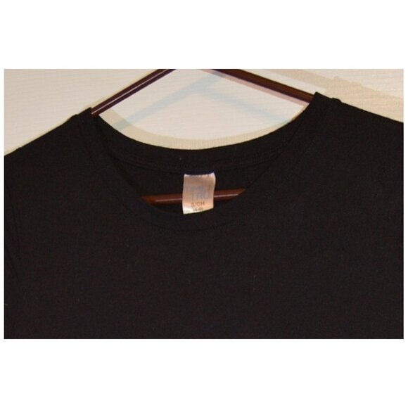 Time and Tru Black Blouse Short Sleeve Pullover Shirt Girls Child Size S (4-6) - Picture 2 of 3